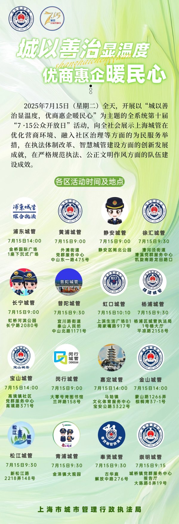 金牛财富 上海城管开放日来了！邀市民共筑善治之城
